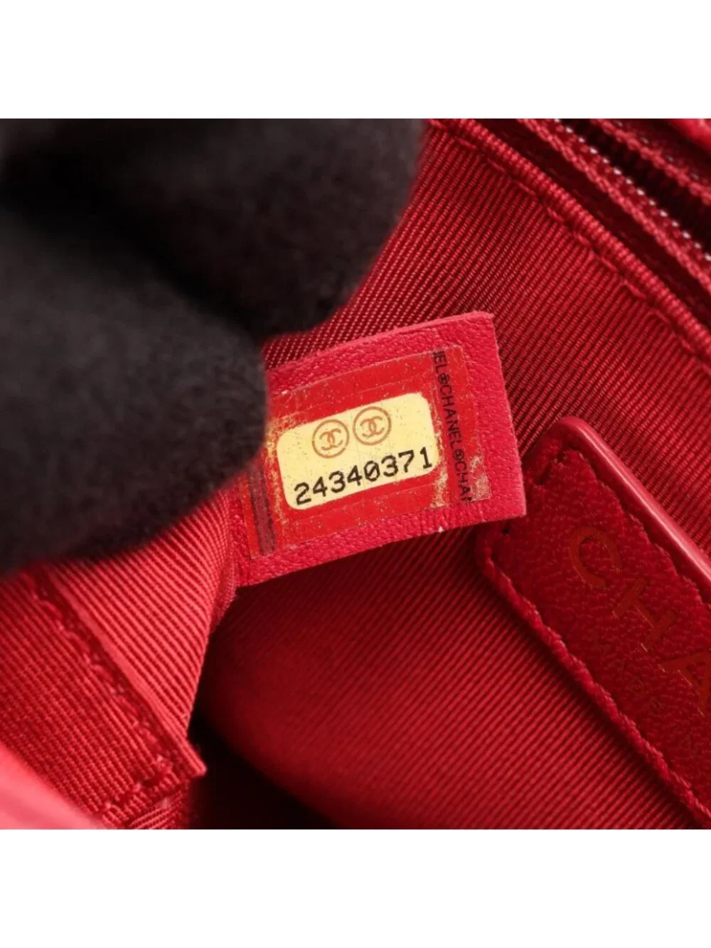 Chanel Shoulder Bag Quilted Top Handle 2-Way Red Caviar Leather Top Full Flap